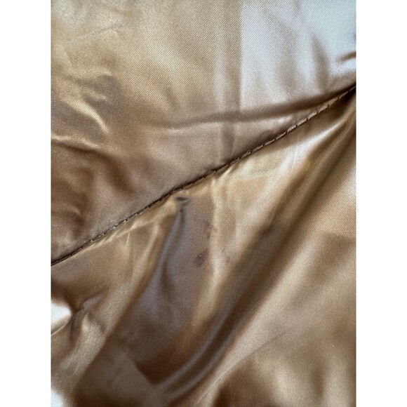 MICHAEL KORS  Women’s Brown Gold Hooded Puffer Belted Jacket Bubble Coat SZ XS - Picture 8 of 11